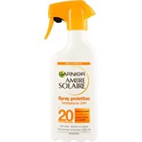 Garnier Ambre Solaire Crema Protezione Solare idratante Latte Classico, Assorbimento Ottimo,Spray IP20, 300 ml, Confezione da 1