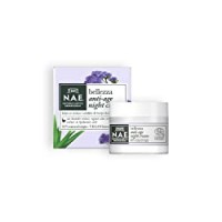 N.A.E. Crema Notte Anti-Età Bellezza, Crema Viso Antirughe con Estratto di Lavanda di Mare, Estratto di Aloe Vera Biologica e Acido Ialuronico, Formula Vegana