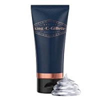 King C. Gillette Gel da Rasatura Trasparente per la Cura della Barba Uomo con Tè Bianco e Olio di Argan