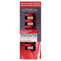 L'Oréal Paris Ampolle Revitalift Laser X3, Arricchite con Acido Glicolico Puro Concentrato al 10%, Effetto Pelle Nuova