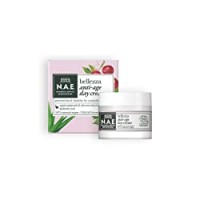 N.A.E. Crema Giorno Anti-Età Bellezza, Crema Viso con Olio di Semi d'Uva ed Estratto di Aloe Vera Biologico e Acido Ialuronico, Formula Vegana