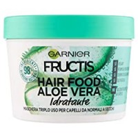 Garnier Fructis Hair Food Aloe Vera Maschera Riparatrice 3 in 1 con Formula Vegana per Capelli Danneggiati