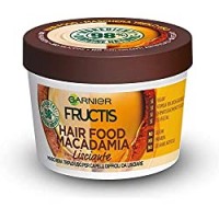 Garnier Fructis Hair Food Macadamia Maschera Disciplinante 3 in 1 con Formula Vegana per Capelli Difficili da Lisciare