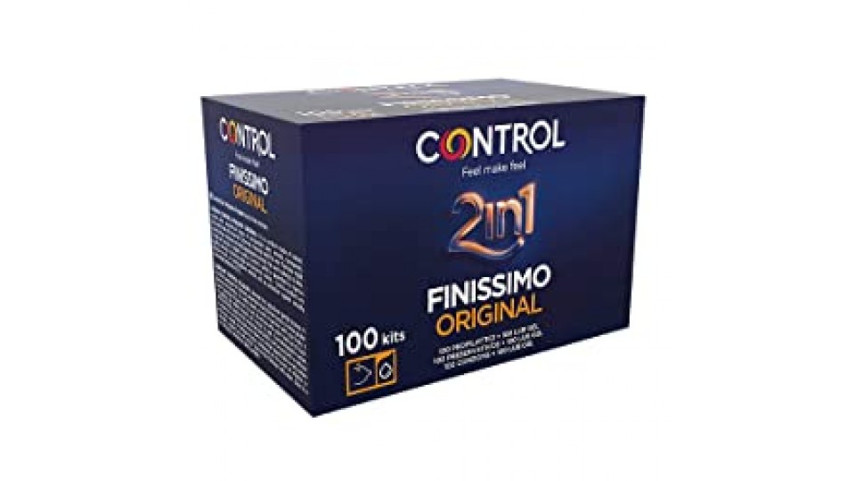 CONTROL 2 In 1 Finissimo, 100Pz Di Preservativi + 100Pz Di Lubrificanti