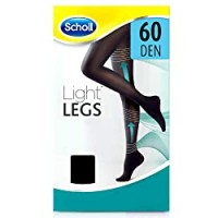 Scholl Light Legs Collant Donna Compressione Graduata 60 Den, M, Nero