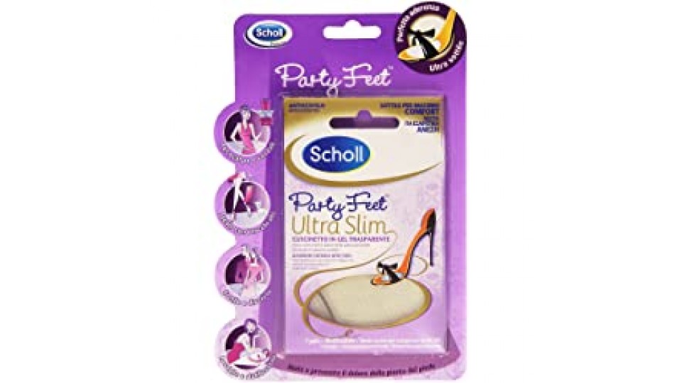 Scholl - Cuscinetto in Gel, Trasparente, aiuta a prevenire il dolore della pianta del piede