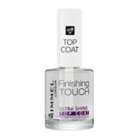 Rimmel London Top Coat Ultra Shine Finishing Touch ad Asciugatura Rapida per Smalto Unghie, Trasparente