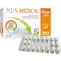 XL-S MEDICAL Litramine Integratore Dimagrante, Pastiglie Brucia Grassi con Graduale Riduzione dell'Appetito, My Nudge Plan App Incluso