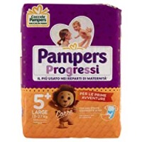 Pampers Progressi Large, 19 Pannolini, Taglia 5+ (13-27 Kg)