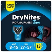 Huggies DryNites Mutandine Assorbenti per la Notte, Ragazzo, 8-15 Anni (27-57 kg), 1 confezione da