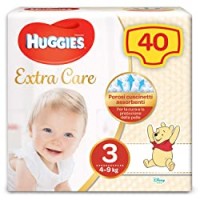 Huggies Huggies Extra Care, Taglia 3 (4-9Kg), Confezione Da 40 Pannolini - 1180