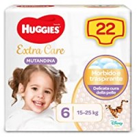 Huggies Huggies Extra Care Mutandina, Taglia 6 (16-30Kg), Confezione Da 22 Pannolini - 1140