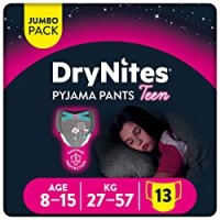 DryNites Girl, Taglia L (27-57 kg), 1 confezione da