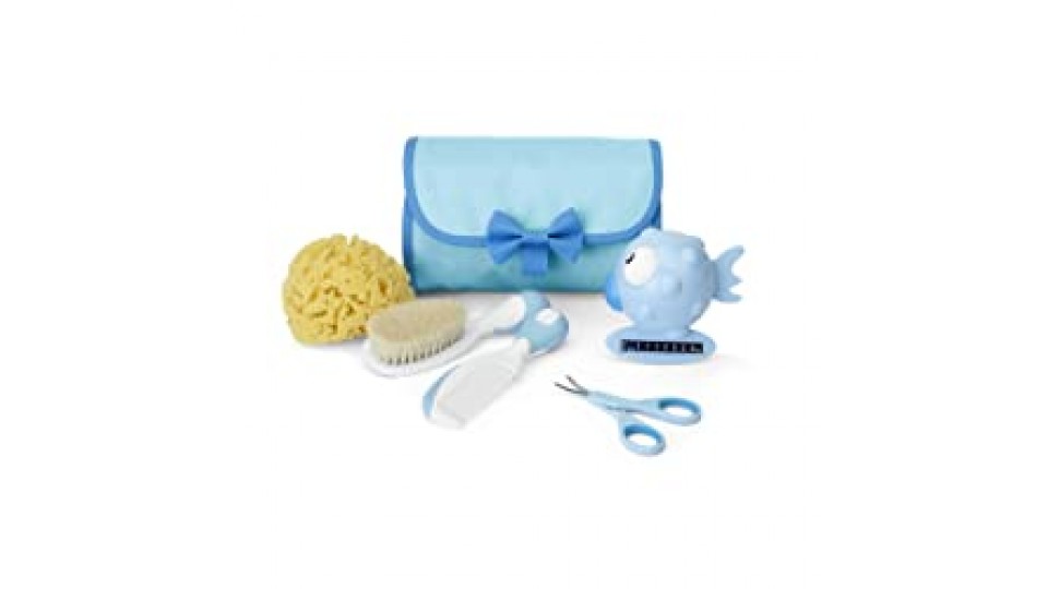 Chicco 00005934100000 Set Igiene per Cura dei Bambini, Azzurro
