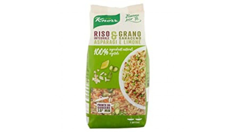 Knorr Cuoci e Gusta - Riso Integrale, Grano Saraceno, Asparagi e Limone
