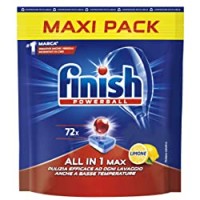 Finish, 72 Pastiglie Per Lavastoviglie, All In One Max, Limone