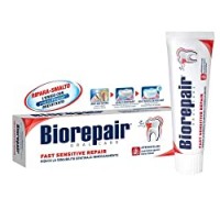 Biorepair, Fast Sensitive Repair, Dentifricio per Denti Sensibili, Protegge lo Smalto, Senza Fluoro, Confezione da