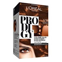 L'Oréal Paris Tinta Capelli Prodigy, Copertura Totale dei Capelli Bianchi, 5.35 Cioccolato Castano Ramato, Confezione da 1