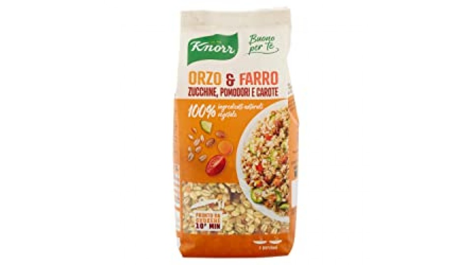 Knorr Cuoci e Gusta - Orzo, Farro, Zucchine, Pomodori e Carote