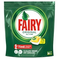 Fairy Original Tutto In Uno 75 Pastiglie per Lavastoviglie, Detersivo in confezione Da 75
