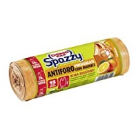 Domopak Spazzy Sacchi Nettezza Antiforo con Manici - Profumato all'Arancia - Casalingo 28 lt - arancio - 1 confezione da