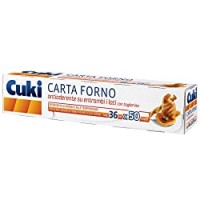 Cuki Carta Forno antiaderente su entrambi i lati - 50 metri - larghezza 36 cm