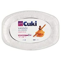 Cuki Vassoi in alluminio - 6 porzioni [V35] - 1 confezione da