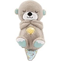 Fisher-Price Lontra Rilassante Soffici Suoni, Giocattolo con Vibrazioni Calmanti e Musica, per Neonati da 0+ mesi, FXC66