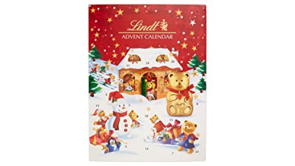 Calendario dell'Avvento Lindt Orsetto: 24 Cioccolatini di Finissimo Cioccolato al Latte