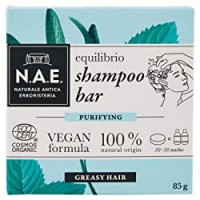 N.A.E. Shampoo Solido per Capelli Grassi Equilibrio, Shampoo Bar Ecologico e Vegano con Estratti di Salvia e Menta Biologici
