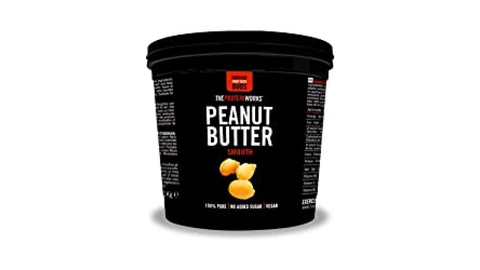 Burro Di Arachidi | 100% Burro di Arachidi Tostate Naturali, Vegano | THE PROTEIN WORKS, Cremoso