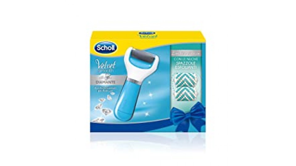 Scholl Velvet Smooth Roll per Pedicure, con Spazzole Esfolianti, Edizione Limitata
