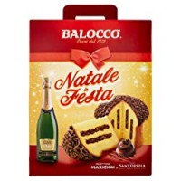 Balocco Natale in Festa Panettone Maxiciock 800 g + Casa Sant'Orsola Vino Spumante Dolce