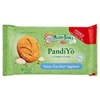 Mulino Bianco Biscotti Frollini PandiYò con Yogurt e Cereali, Colazione Ricca di Gusto senza zuccheri aggiunti