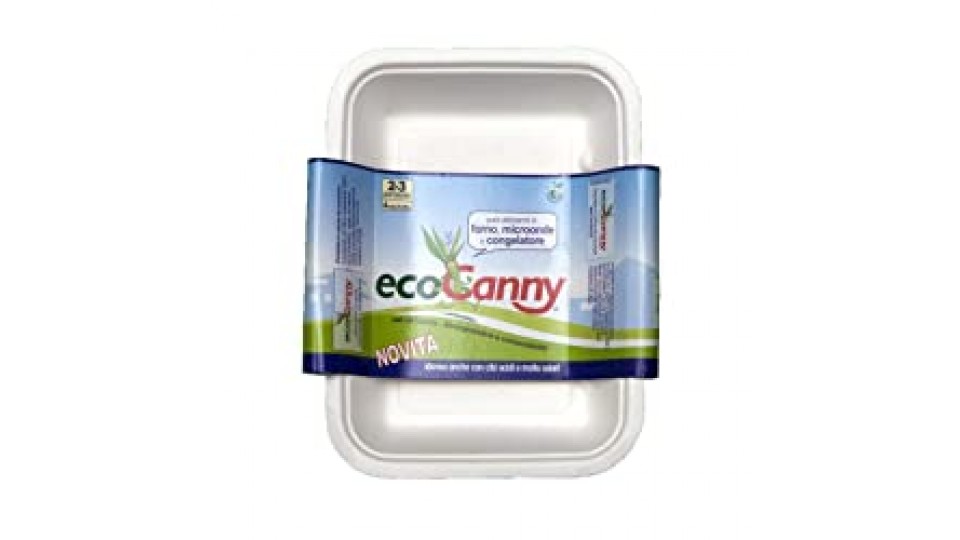 ECOCANNY - 4 Vaschette EcoBio Compostabili