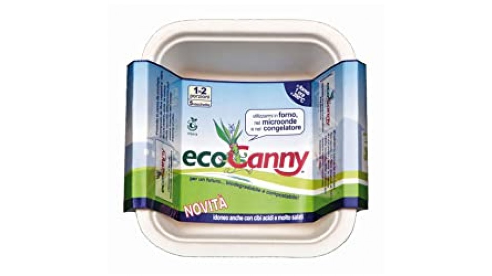 ECOCANNY - 5 Vaschette EcoBio Compostabili