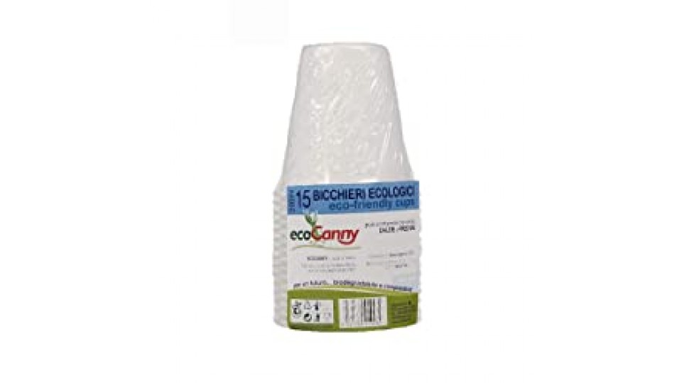 ECOCANNY - 15 Bicchieri EcoBio