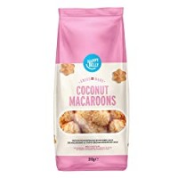 Marchio Amazon - Happy Belly - Biscotti svizzeri macaroons al cocco, Confezione da 4 (4 x 310g)