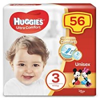 Huggies Huggies Pannolini Ultra Comfort, Taglia 3 (4-9 Kg), Confezione Da 56 Pannolini - 1550