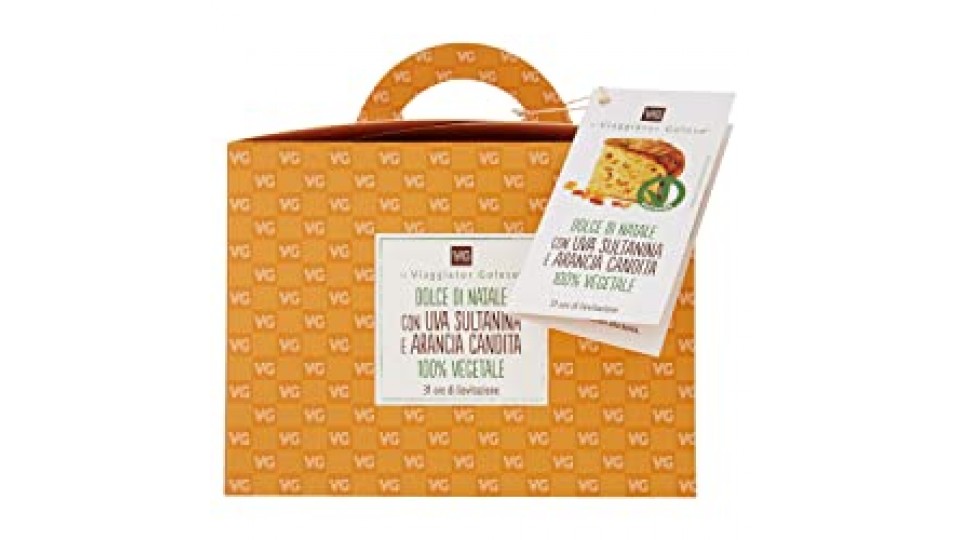 Dolce di natale con Uva Sultanina e Arancia Candita 100% Vegetale il Viaggiator Goloso