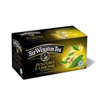Sir Winston Tea Infusione per Bevande Calde, Zenzero Limone RFA - 20 Filtri [35 gr]