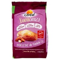 Céréal Madeleine Mandorle, Prodotto dell'anno 2020 , merende Senza Glutine, Zero zuccheri, Senza Latte-
