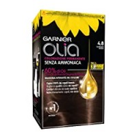 Garnier Tinta Capelli Olia, Colorazione Permanente senza Ammoniaca per una Fragranza Delicata, Copre il 100% dei Capelli Bianchi, Castano Moka, Confezione da 1