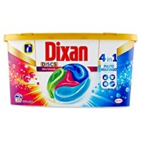 Dixan Dixan Discs Multicolor Detersivo Lavatrice Predosato In Capsule 4 In 1 Capi Colorati, 25 Lavaggi