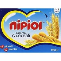Nipiol Biscottini 6 Cereali, 2 Minerali, 4 Vitamine