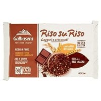 Galbusera - Riso su Riso, Biscotto con Cereali,Riso e Cacao