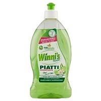 Winni'S - Detergente Piatti, Naturel, Concentrato, Ipoallergenico, Con Materie Prime Di Origine Vegetale, Lime E Fiori Di Mela
