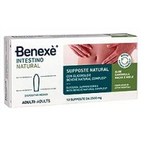 BENEXE' - Natural Complex Supposte per Adulti 12 Pezzi x2,5 g - 30 g