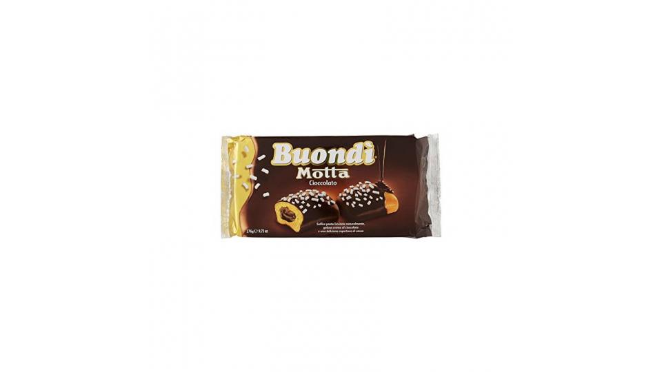 Buondì - Cioccolato, Prodotto Dolciario da Forno a Lievitazione Naturale con Crema, Pacco da  6X46 g, totale: