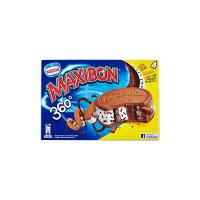 Motta - Maxibon 360, Biscotto tondo con gelato alla stracciatella e al cacao e con sciroppo al cioccolato